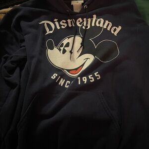 Disney Men's Black Hoodie with Mickey Design